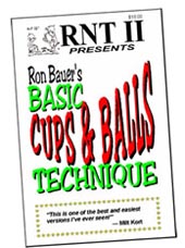 Basic Cups & Balls Technique book - Ron Bauer Basic Cups & Balls Technique book - Ron Bauer